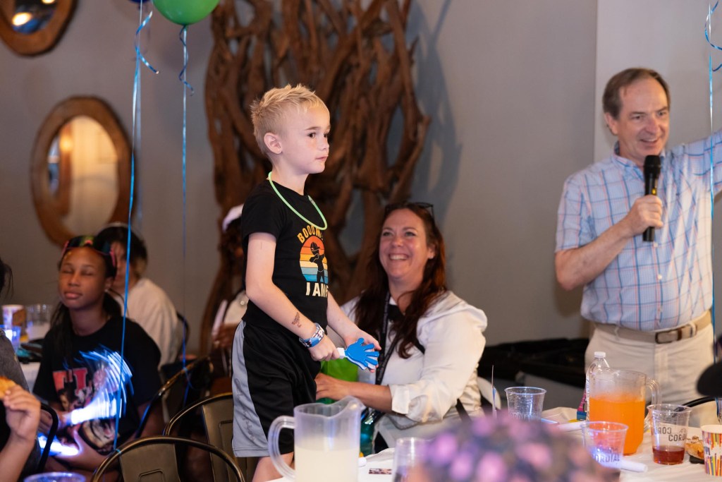 Caedyn Jynella, 7, was diagnosed with a glioma at age 1. He hopes to be a police officer some day.