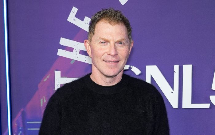 NEW YORK, NY - FEBRUARY 14: Bobby Flay attends 2025/02/snl50-the-homecoming-concert-at-radio-city-music-hall-red-carpet-arrivals/b7SytFsi1r at Radio City Music Hall on February 14, 2025 in New York. (Photo by Sean Zanni/Patrick McMullan/PMC) *** Local Caption *** Bobby Flay