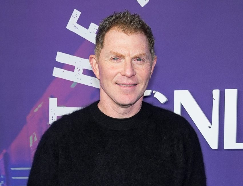 NEW YORK, NY - FEBRUARY 14: Bobby Flay attends 2025/02/snl50-the-homecoming-concert-at-radio-city-music-hall-red-carpet-arrivals/b7SytFsi1r at Radio City Music Hall on February 14, 2025 in New York. (Photo by Sean Zanni/Patrick McMullan/PMC) *** Local Caption *** Bobby Flay
