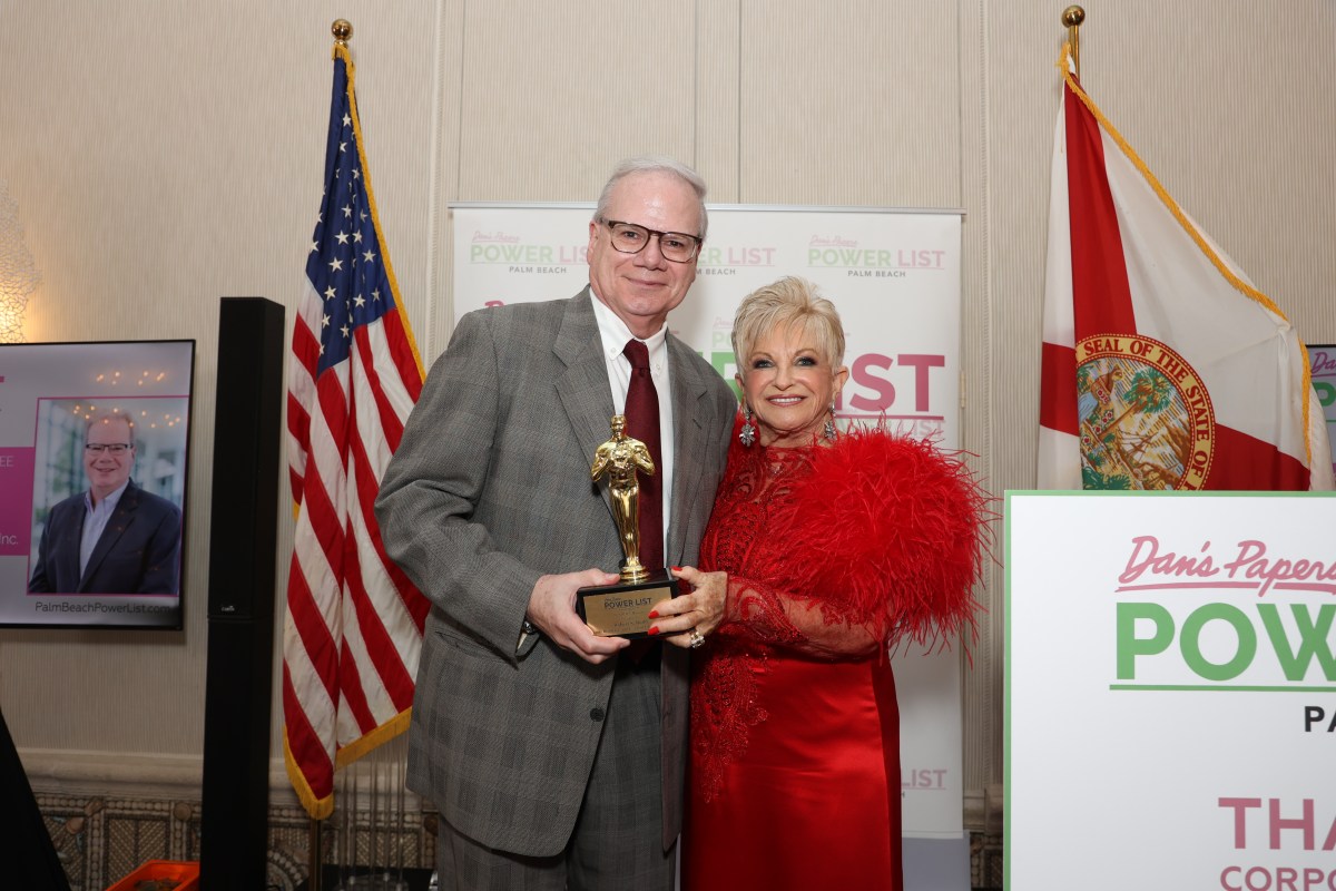 Robert S. Budd and Victoria Schneps at 2026 Dan's Palm Beach Power List