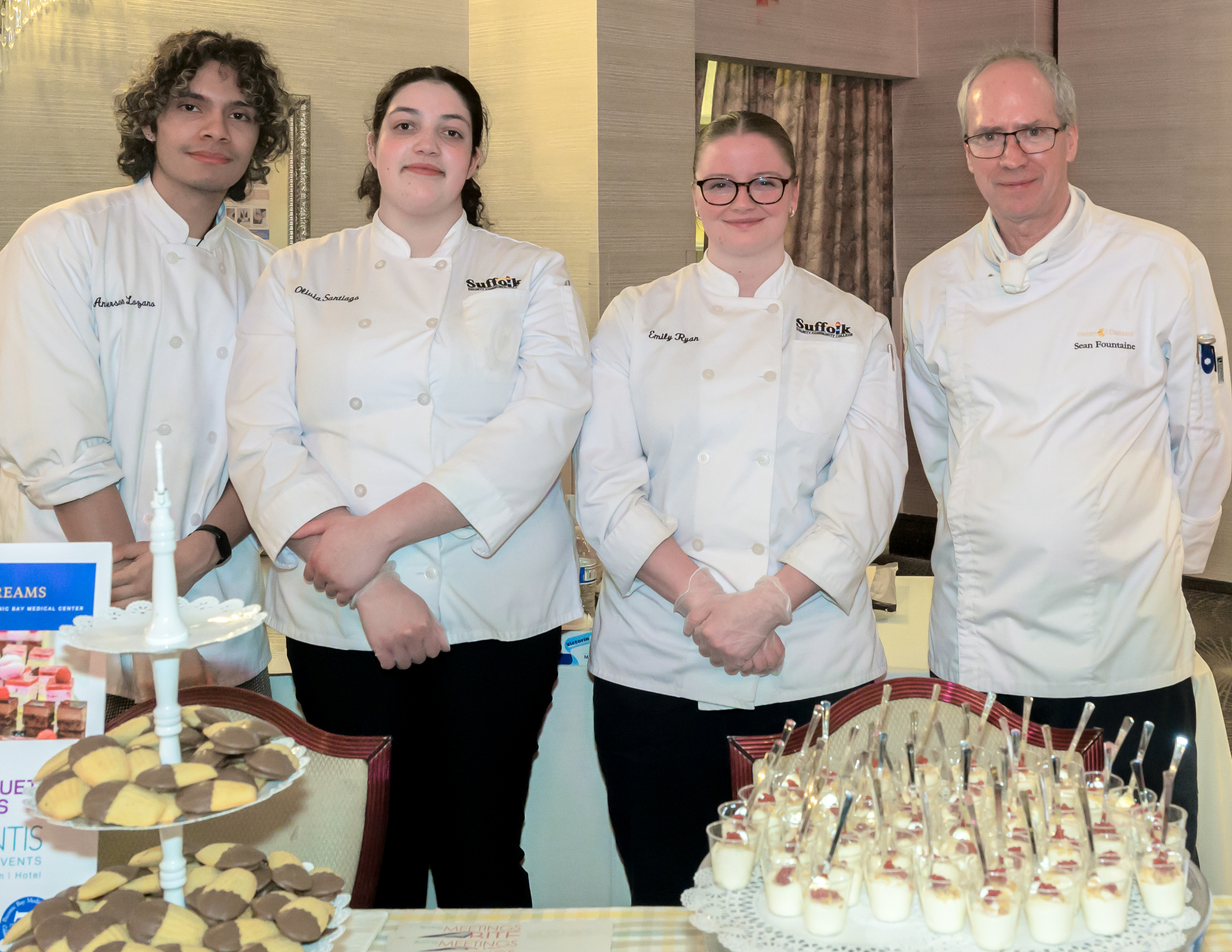 Anerson Lazaano, Olvia Santiago, Emily Ryan, Sean Fontaine- Suffolk Count Cc Baking Program