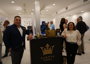 Misael Plasencia and Neydis Rojas of Zarova Vodka.