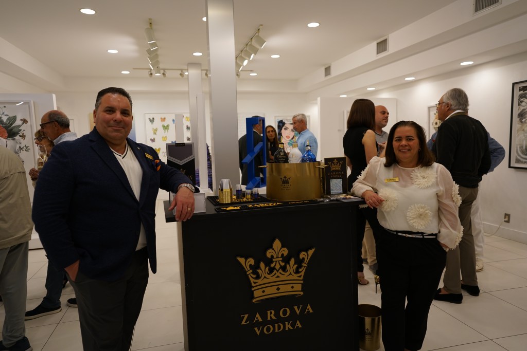Misael Plasencia and Neydis Rojas of Zarova Vodka.