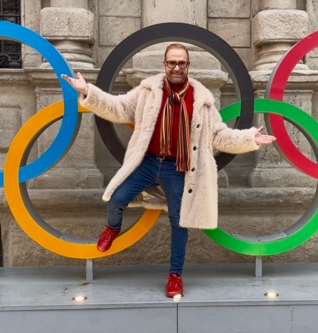 Dan's Papers columnist Frank D'Agostino at the 2026 Olympics in Milan.