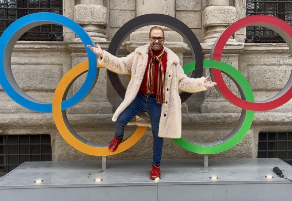 Dan's Papers columnist Frank D'Agostino at the 2026 Olympics in Milan.