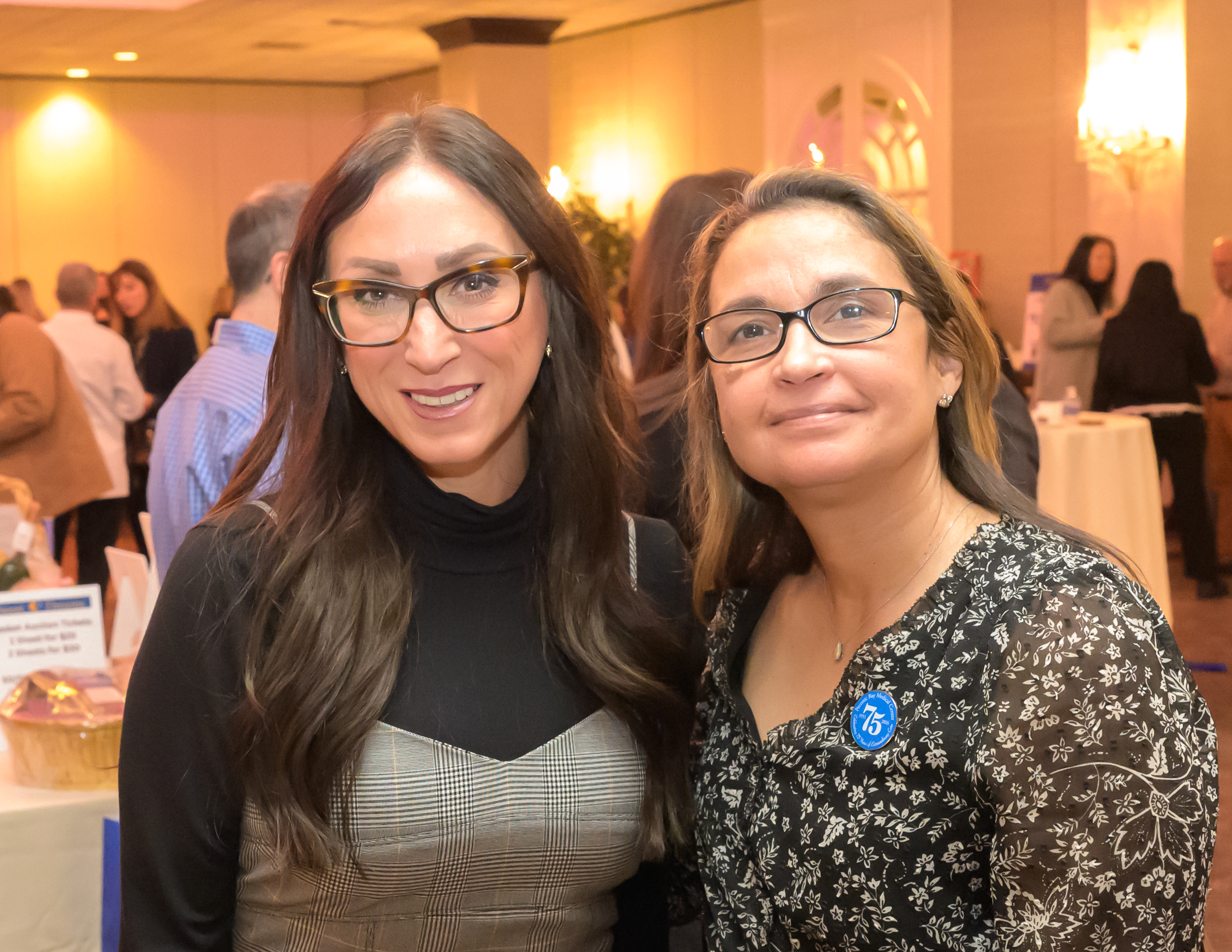 Nicole Santos VP Peconic Bay Foundations & External Affairs, Brenda Marcano, Chair of Pediatrics PBMC