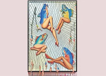 April 2026 Dan's Papers Palm Beach cover art (detail) by Padina Bondar, Courtesy DTR Modern Gallery