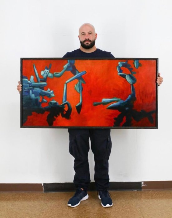 Artist Christopher Ghiraldi will be debuting a solo exhibition at Love Lane Kitchen in Mattituck on April 3.