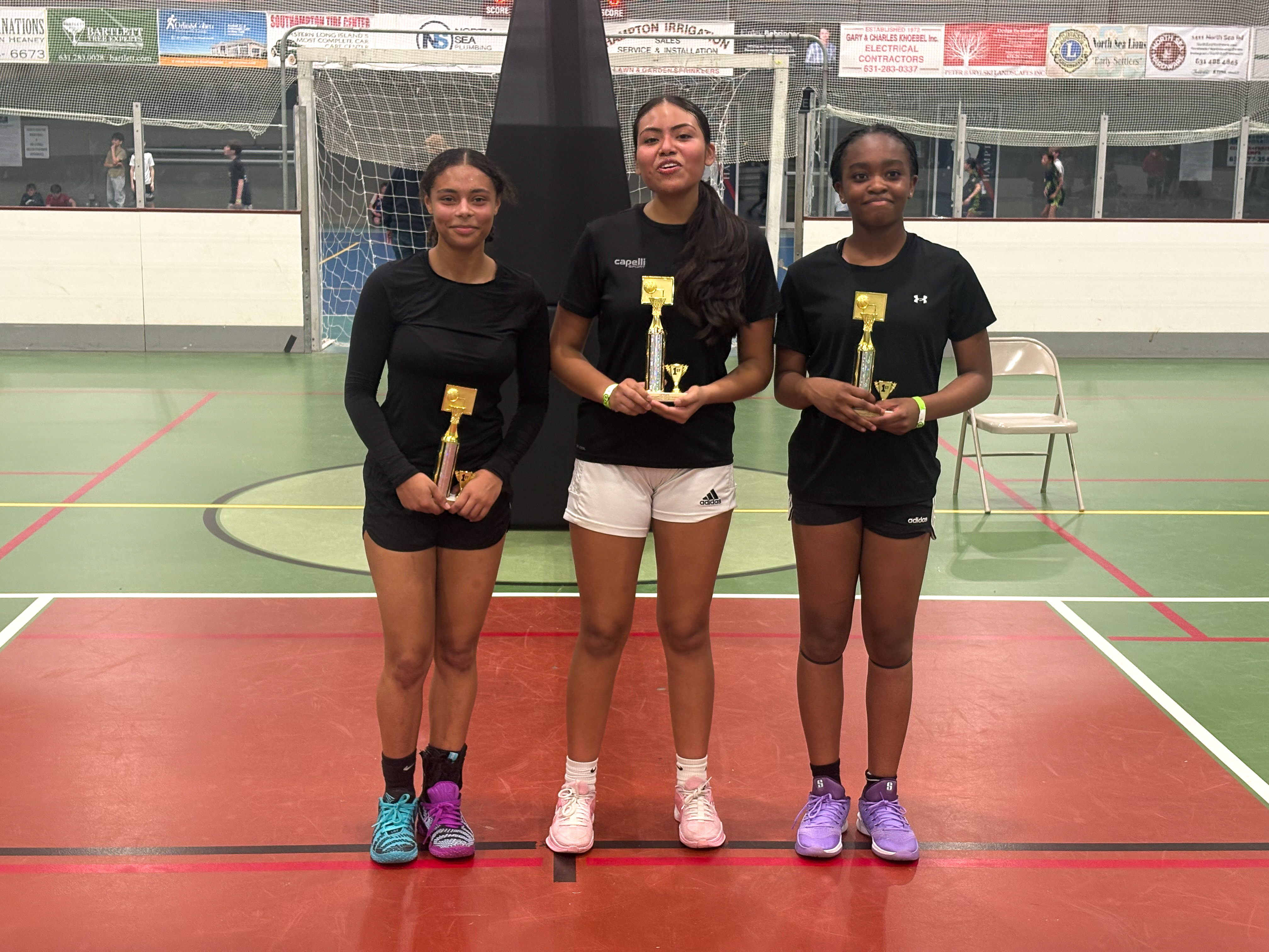 Team HEART STRONG Wins 1st Place High School Girls Bracket - Melanie Feliciano, Hailey Sulph, and Faith Mack