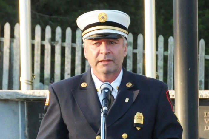 Sag Harbor Village Mayor Tom Gardella when he served as the village fire chief