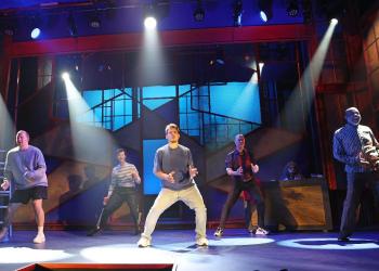 The Full Monty onstage, Courtesy of The Gateway Playhouse