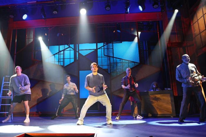 The Full Monty onstage, Courtesy of The Gateway Playhouse