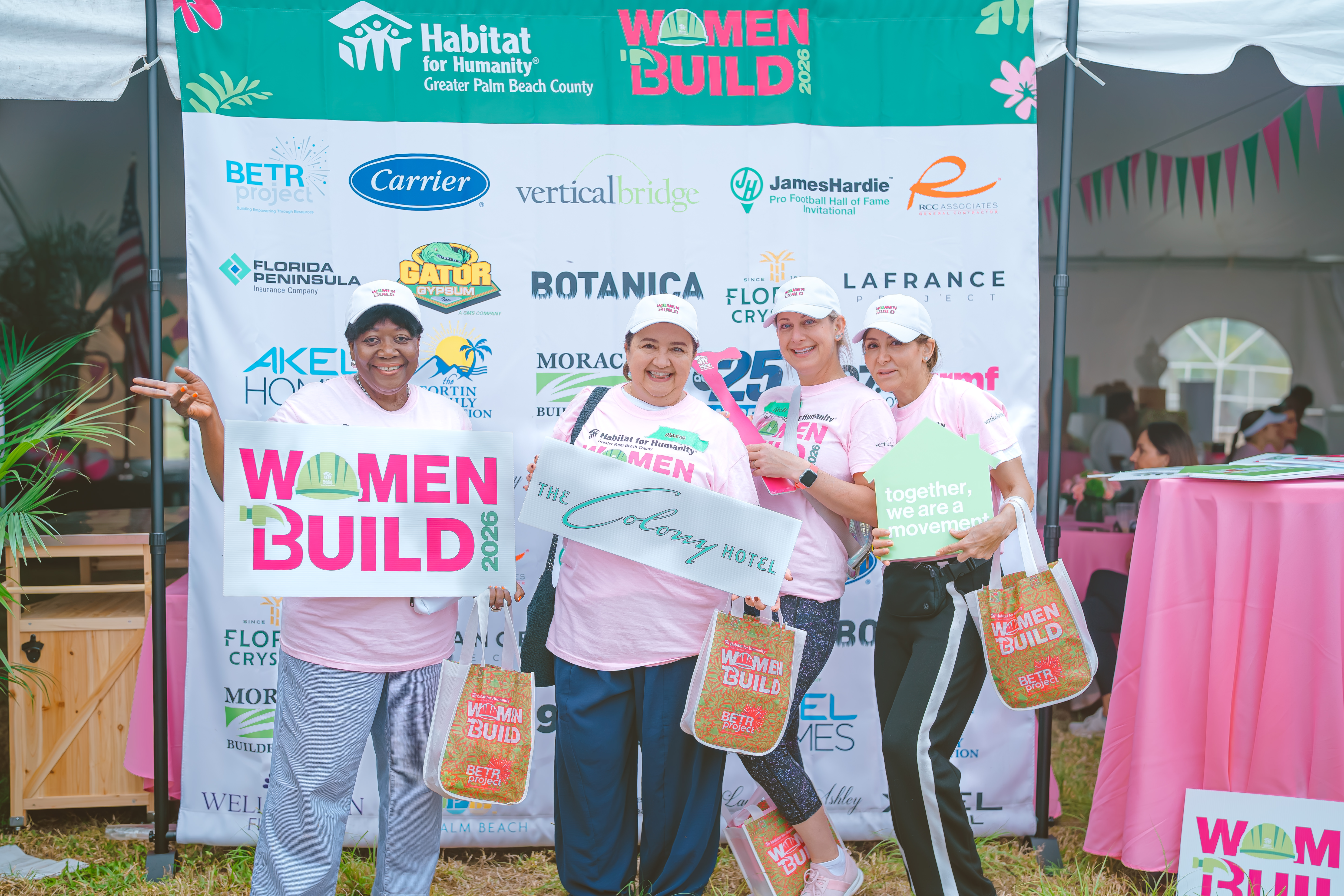 The Colony Hotel Team (Women Build Sponsor)