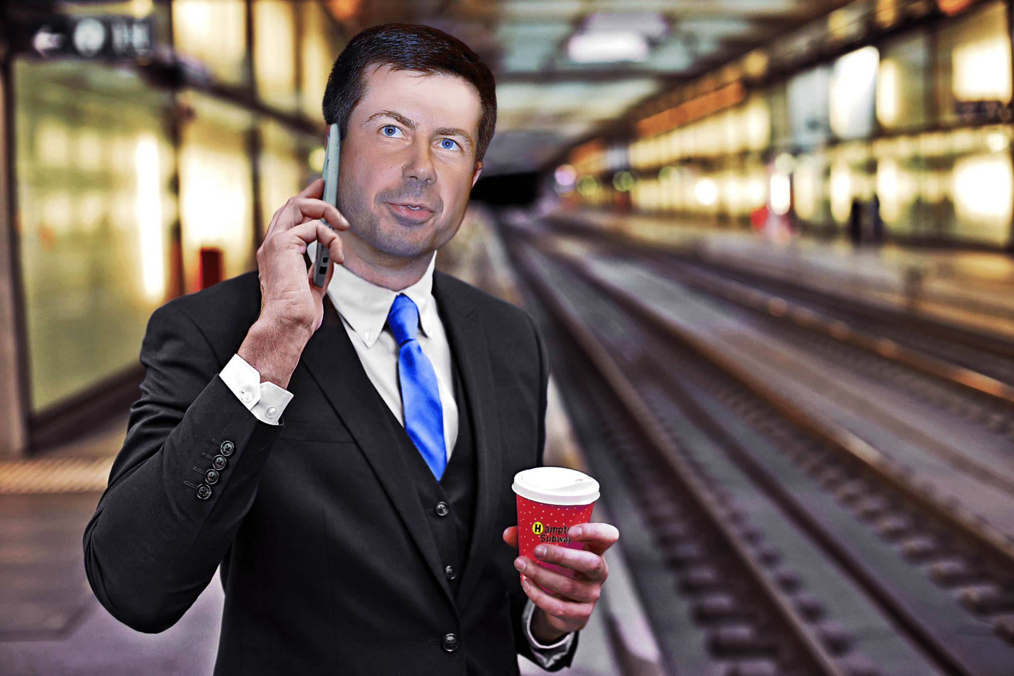 Pete Buttigieg is a frequent Hamptons Subway rider, though he's rarely seen aboard because his position grants him permission to ride with the conductor.