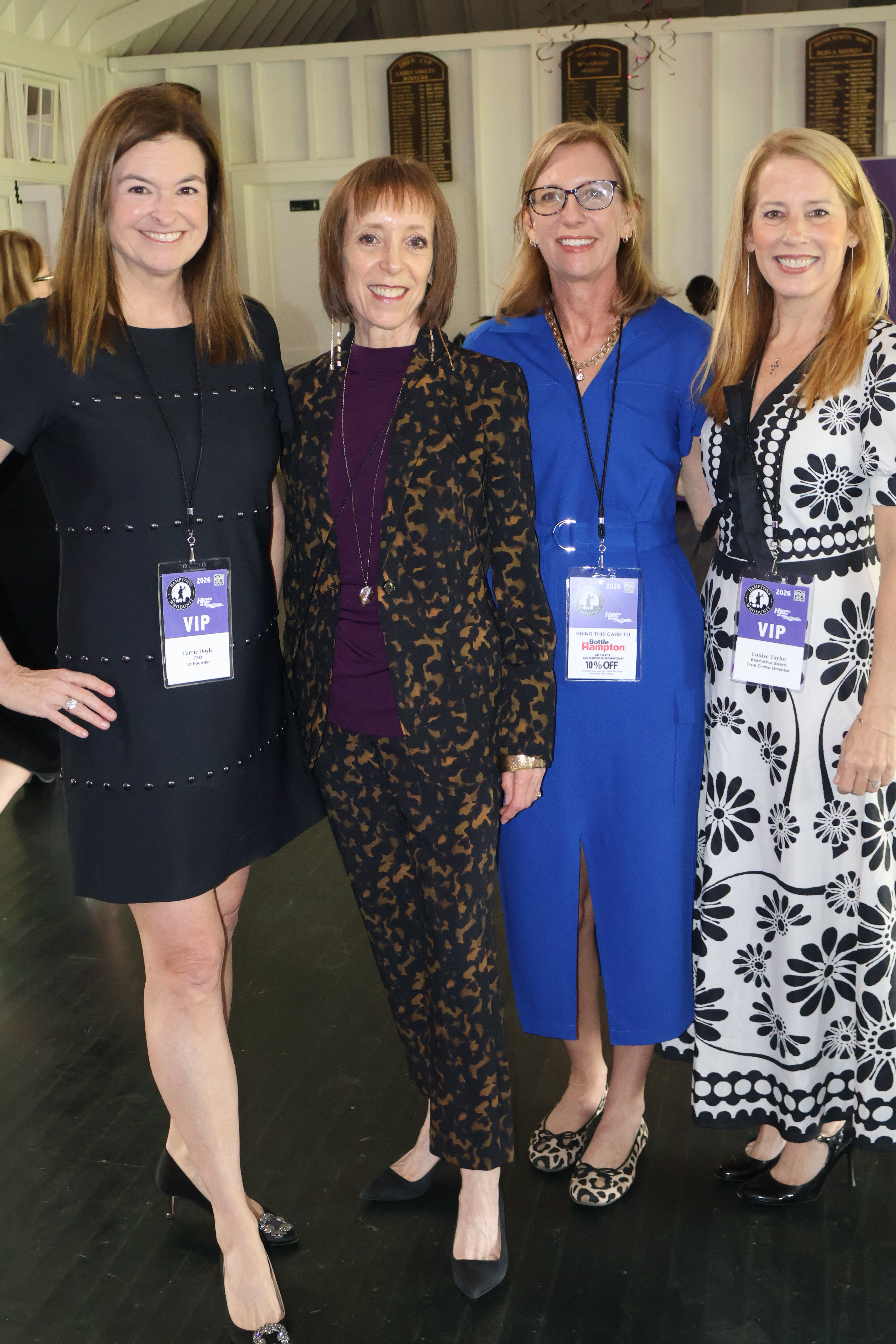 Carrie Doyle, President and Florence Buchanan, Creative Director with Tiffany Palmer and Louise Taylor, True Crime Director