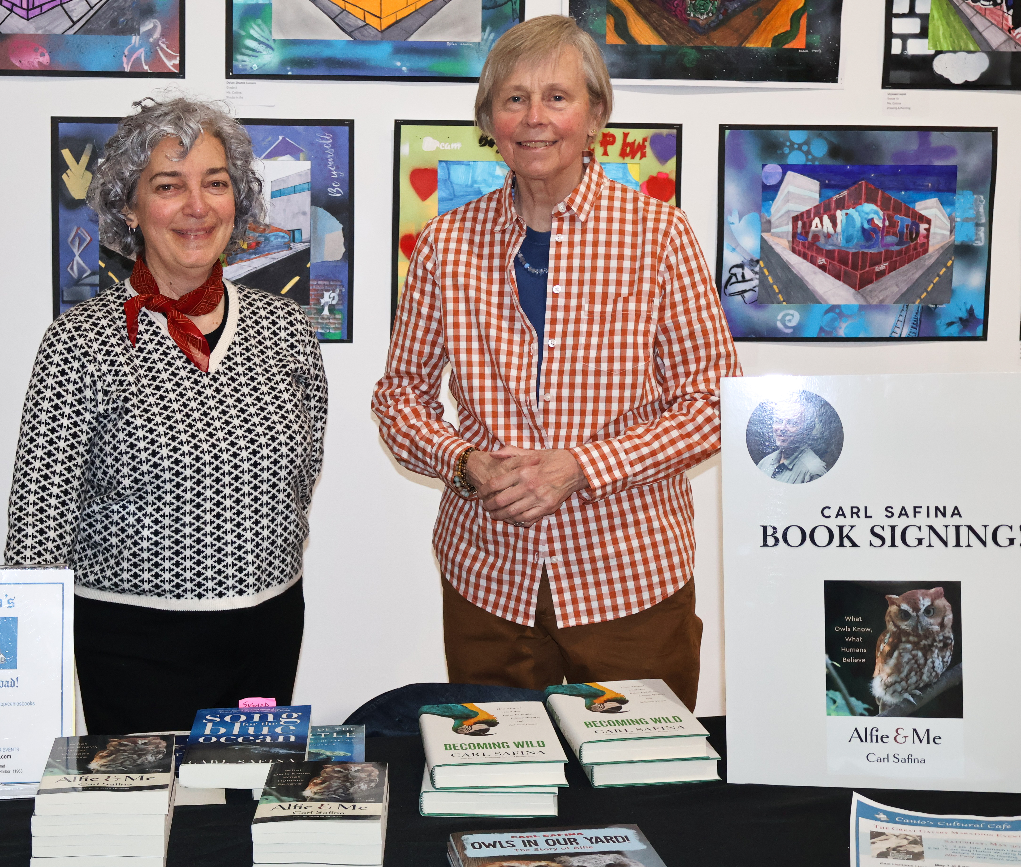 Co-Owners of Canios Books, Maryann Calendrille and Kathryn Szoka