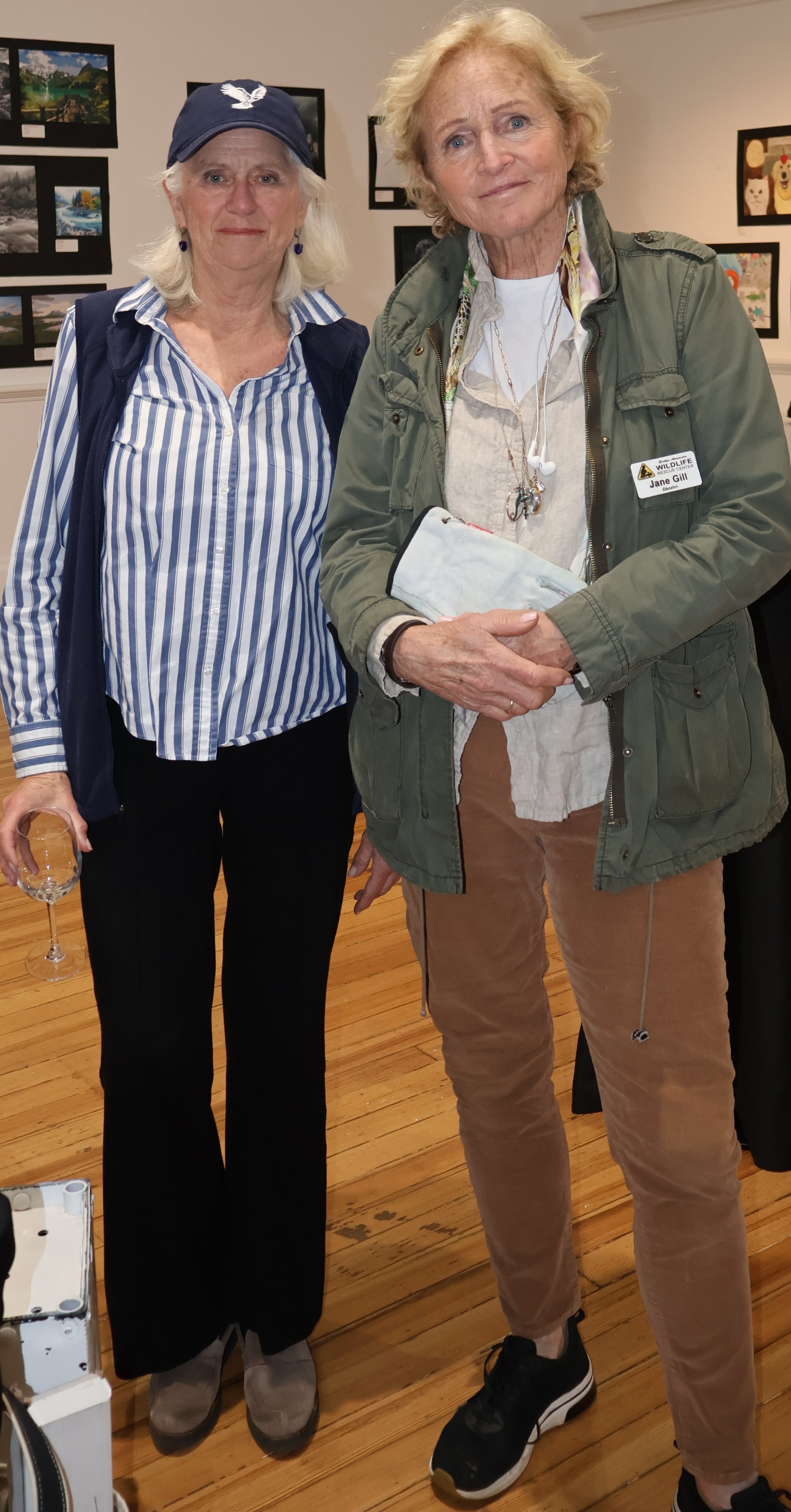 Executive Director of Evelyn Alexander Wildlife Rescue Center Kathleen Mulcahy with Board Member Janet Gill