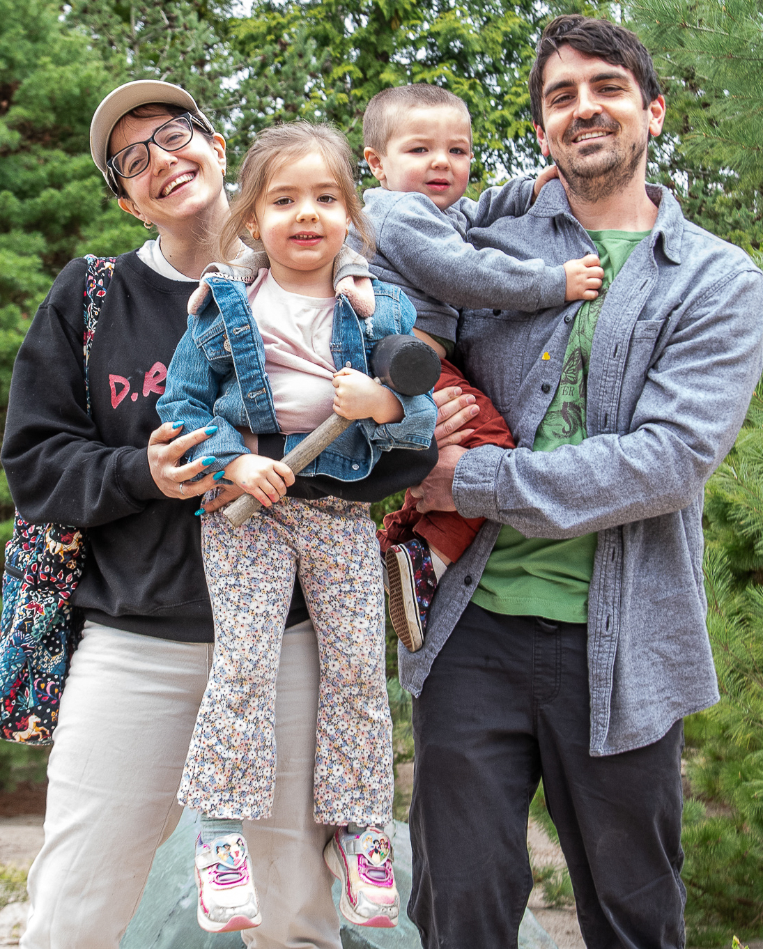 Gianna Volpe, Ryan Marcotrigiano with Harmony and Gianni