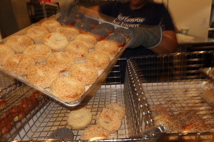 PopUp Bagels fresh from the oven