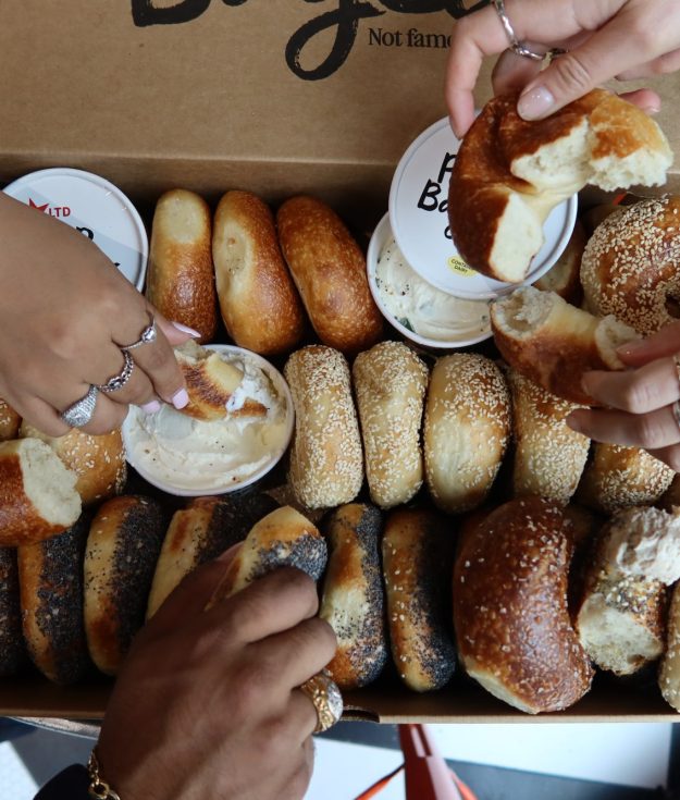 Grip Rip and Dip your PopUp Bagels!