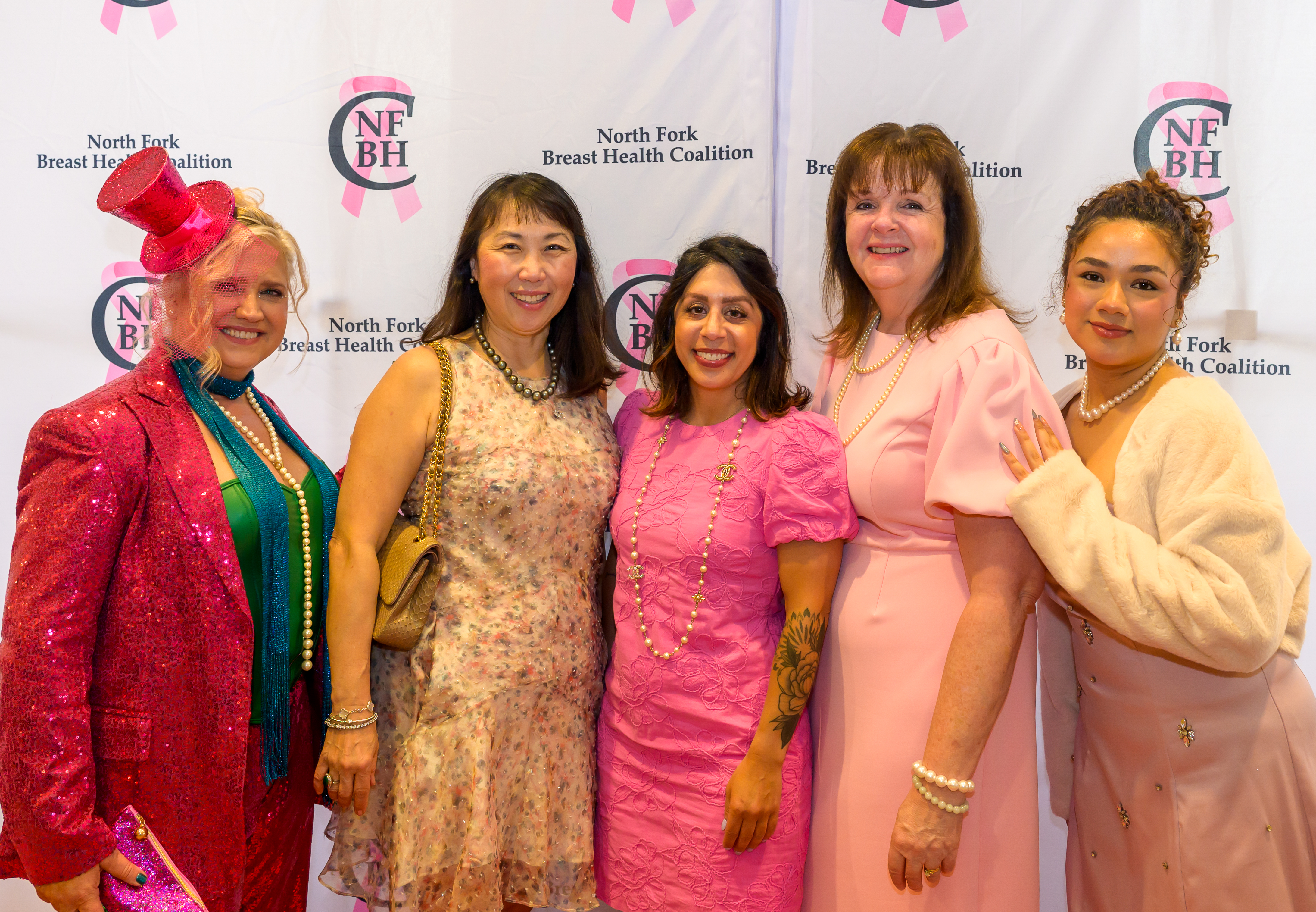 Melanie McEvoy Zuhoski and Dr. Susan Lee, Chief of Breast Surgery at PBMC_ Natalie Gibrigitzi, Angela Limis