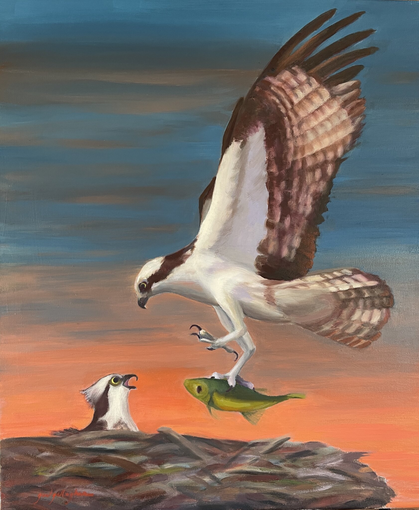 "Osprey at Long Beach" by Gail Gallagher