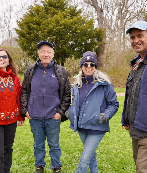 Peconic Land Trust Staff Rick Bouusch, Yvette DeBow, Matthew Evensen