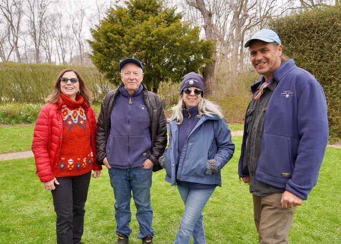 Peconic Land Trust Staff Rick Bouusch, Yvette DeBow, Matthew Evensen