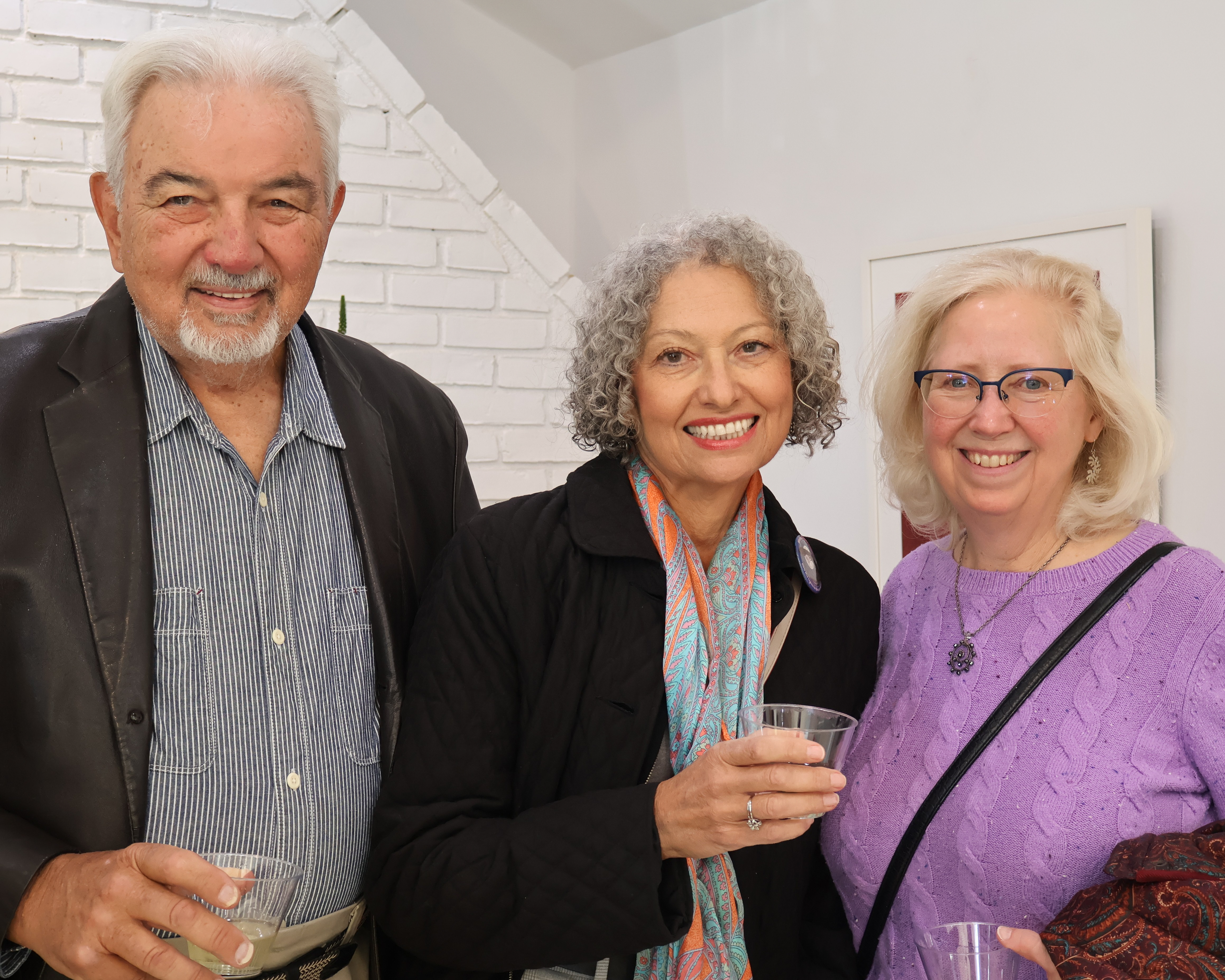Ralph and Nancy DePais-Reinertsen with Artist Hilary North