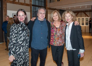 The Church Executive Director Sheri Pasquarella, Steven Miller, curator Elisabeth Biondi, and co-founder April Gornik