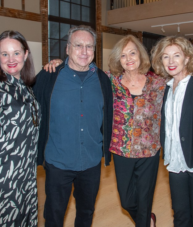The Church Executive Director Sheri Pasquarella, Steven Miller, curator Elisabeth Biondi, and co-founder April Gornik