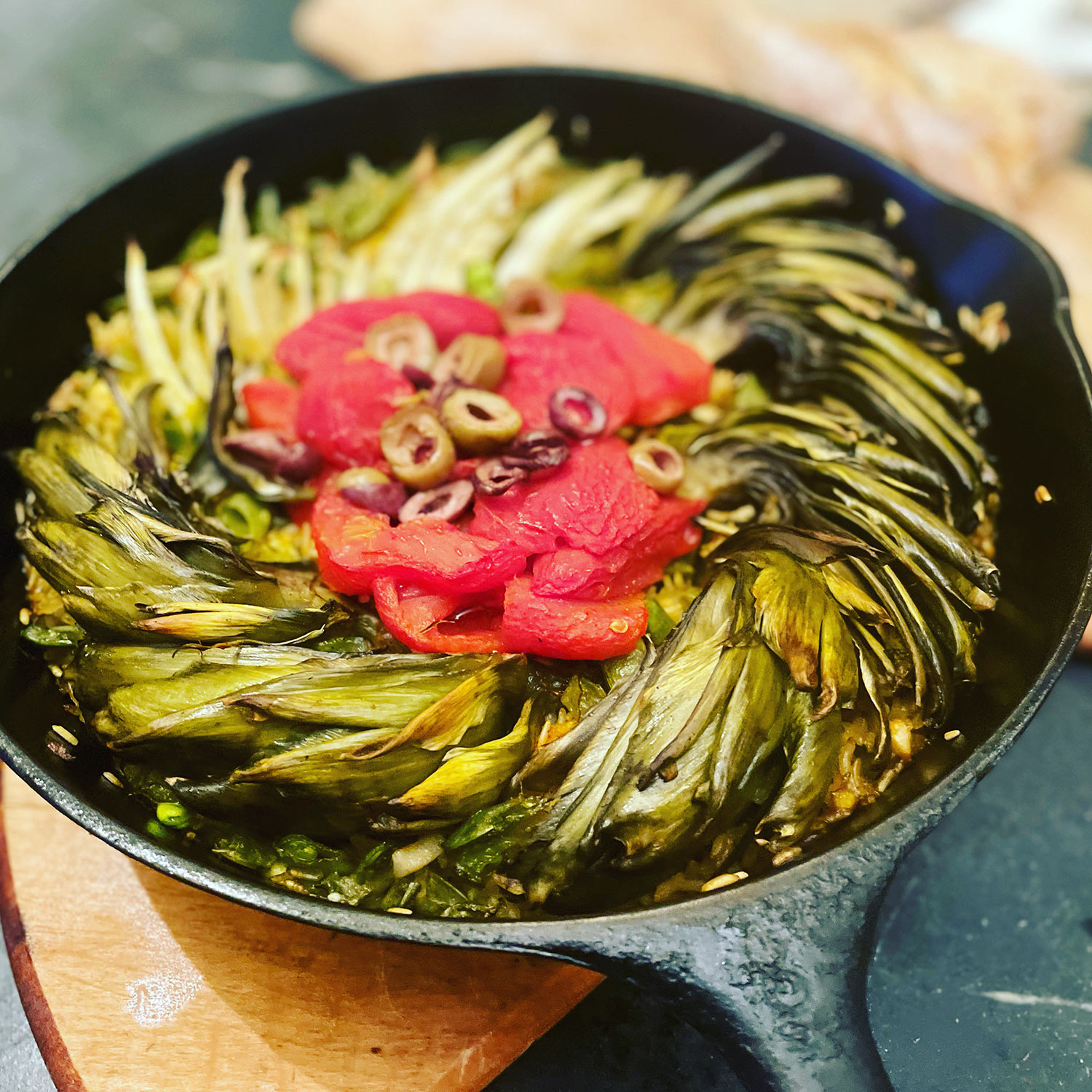 Estia’s Little Kitchen Vegan Earth Day Paella