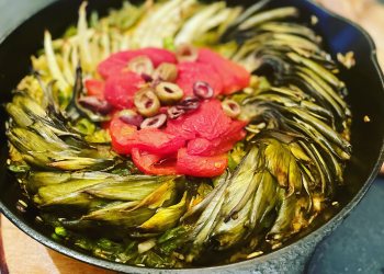 Estia’s Little Kitchen Vegan Earth Day Paella