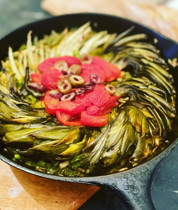 Estia’s Little Kitchen Vegan Earth Day Paella