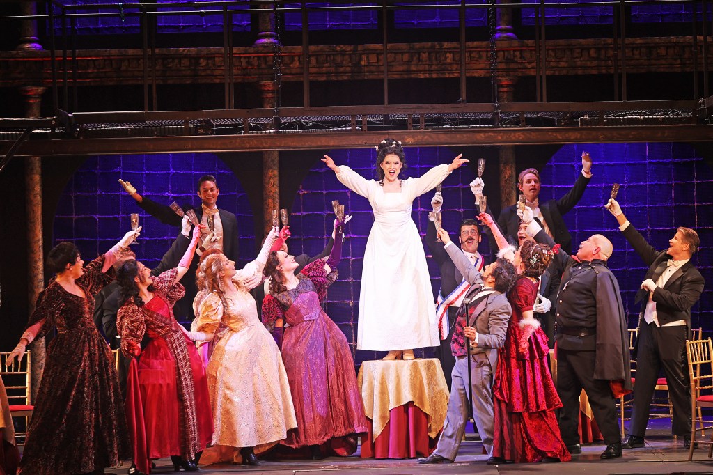 Cassie Austin and the cast of Phantom.