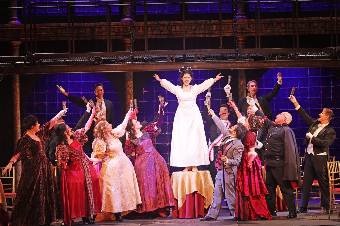 Cassie Austin and the cast of Phantom.