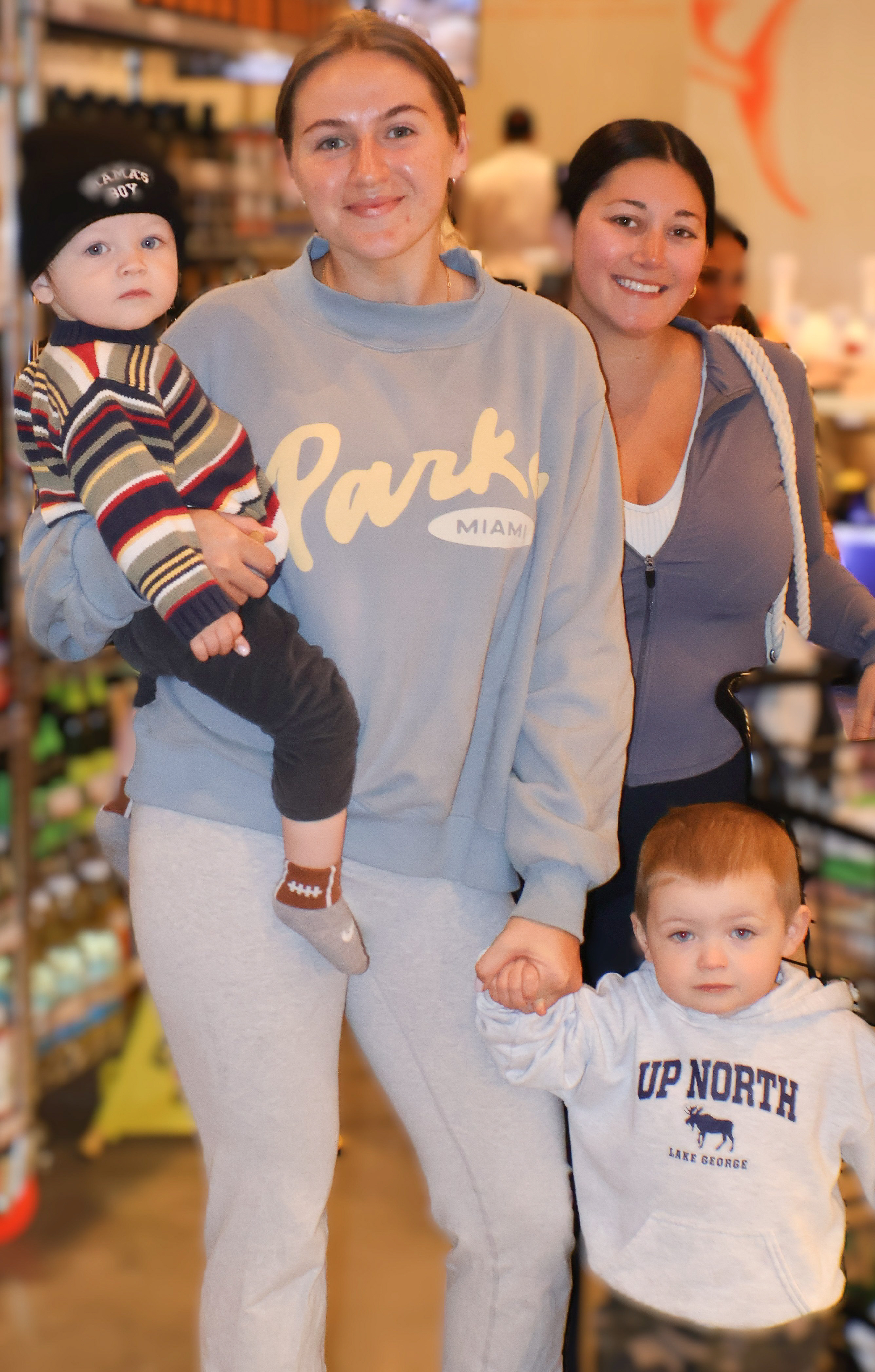 Kirstie, Brooks, and Malcom McAulay with Kate Williams