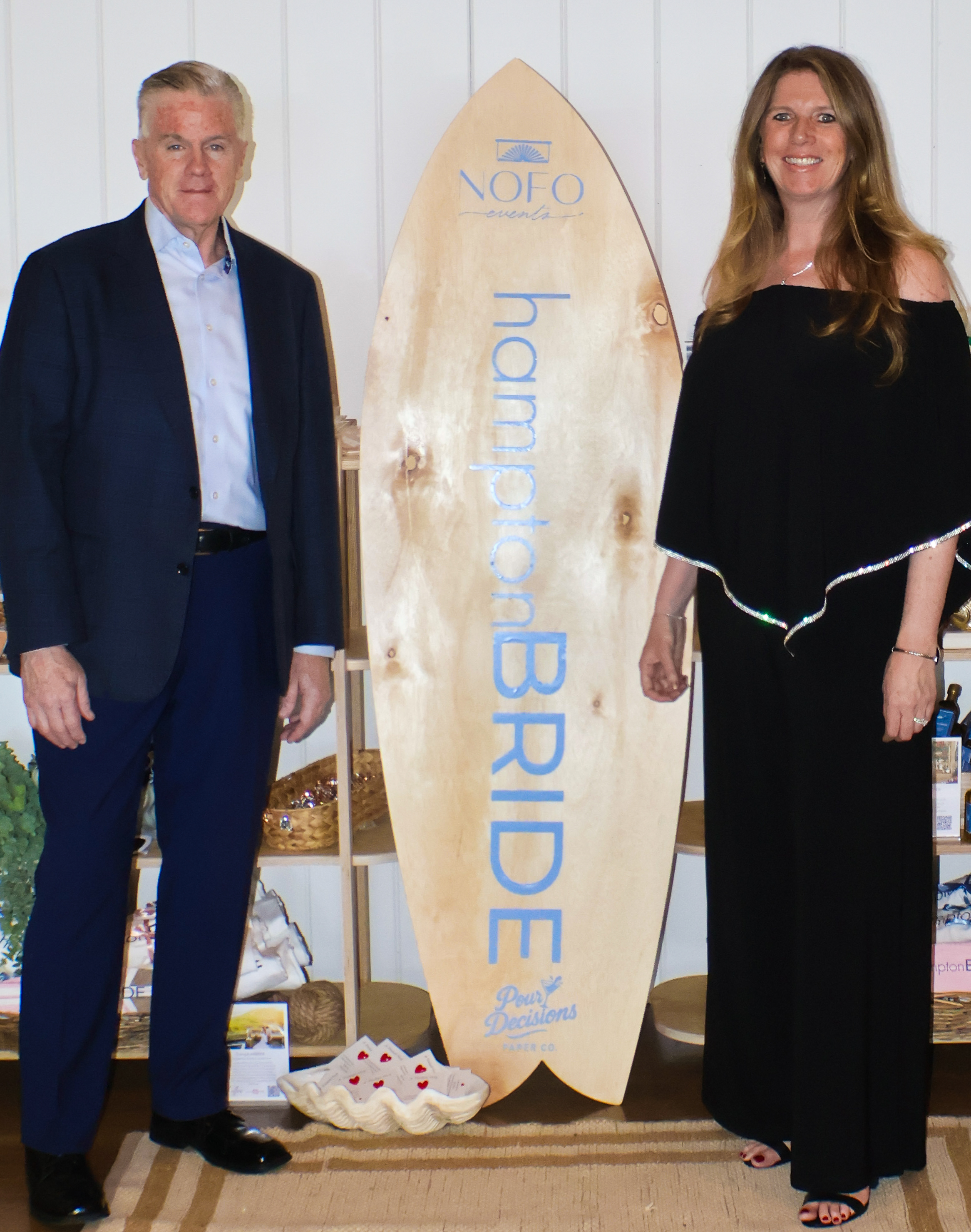 Paul Kolinsky and the Founder of hamptonBRIDE Kerry Wilkie