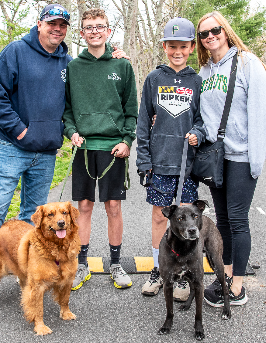 The Sanford Family with Sunny and Cooper
