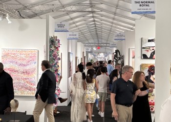 Crowds explore at Hamptons Fine Art Fair