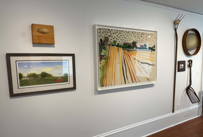 Art on view in "I Say Potato" at the Bridgehampton Museum