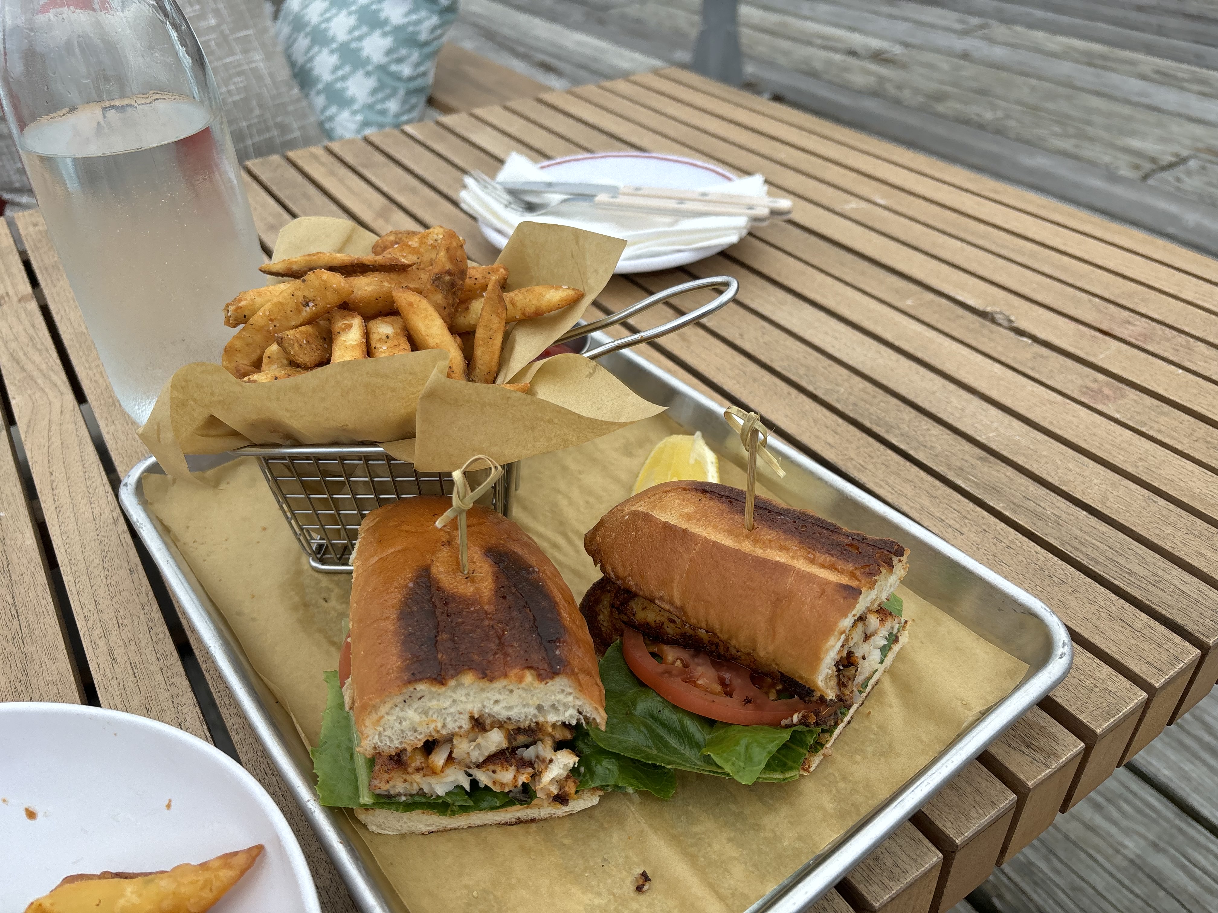 Common Country East's blackened fish sandwich.