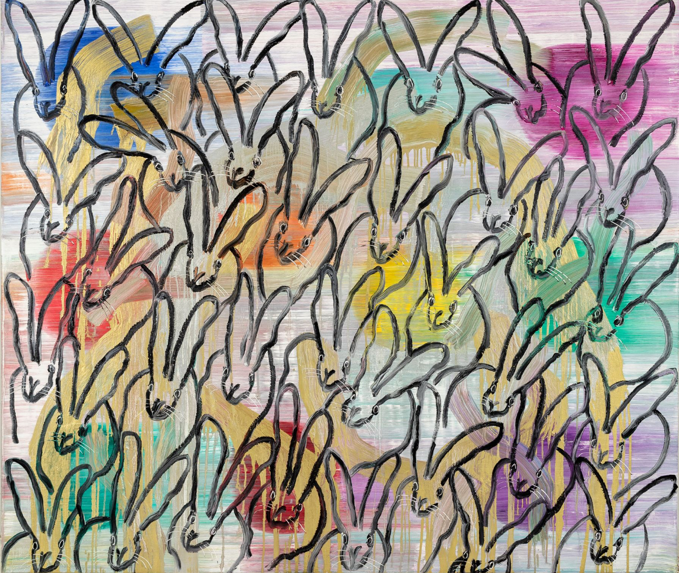 Art by Hunt Slonem, Courtesy Contessa Gallery