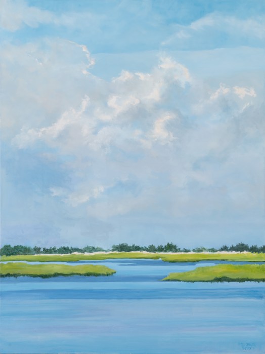 Casey Chalem Anderson "Infinite Sky at the Edge," 2024, oil on canvas, 48 x 36 inches