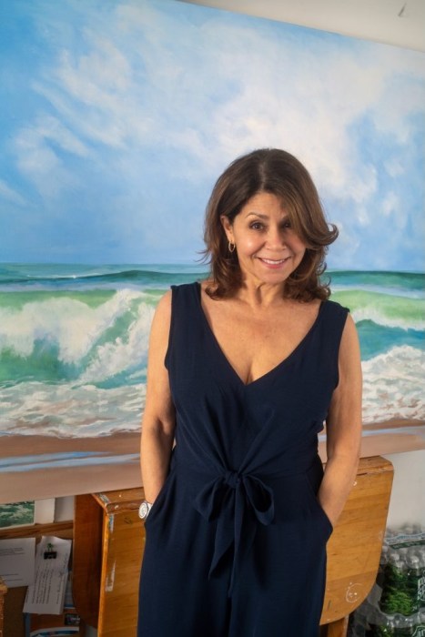 Casey Chalem Anderson in her studio