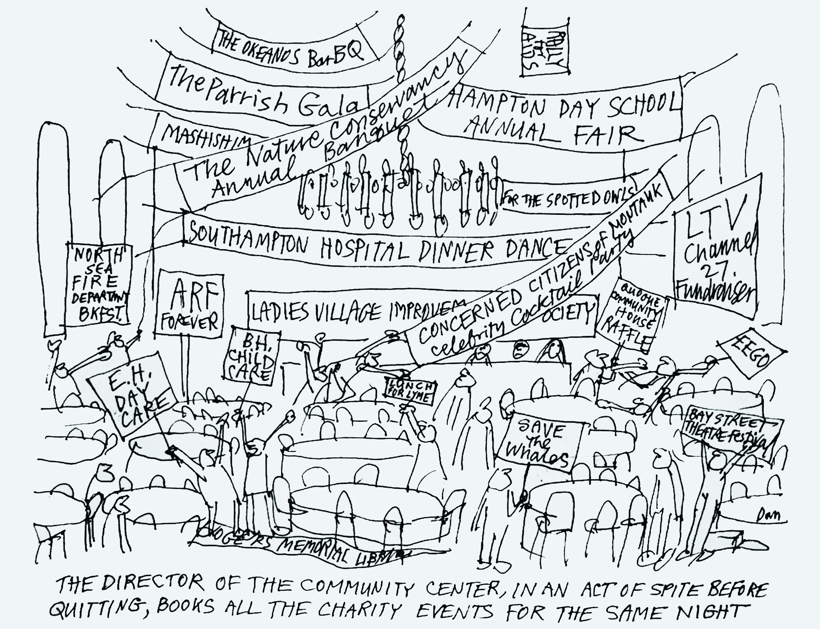 banners cartoon by Dan Rattiner