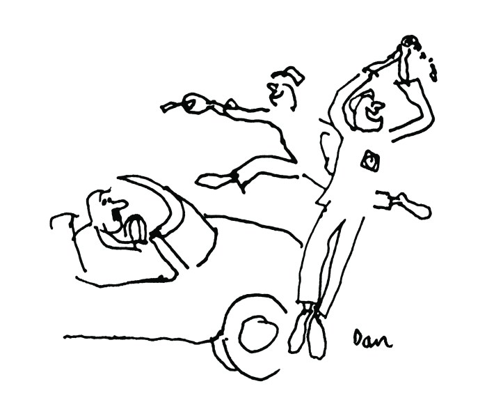Car cartoon by Dan Rattiner