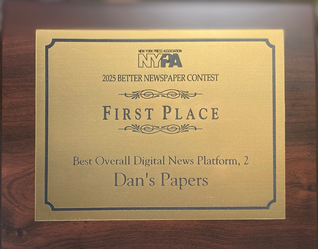 Dan's Papers won the NYPA 2025 First Place Award for Best Overall Digital News Platform