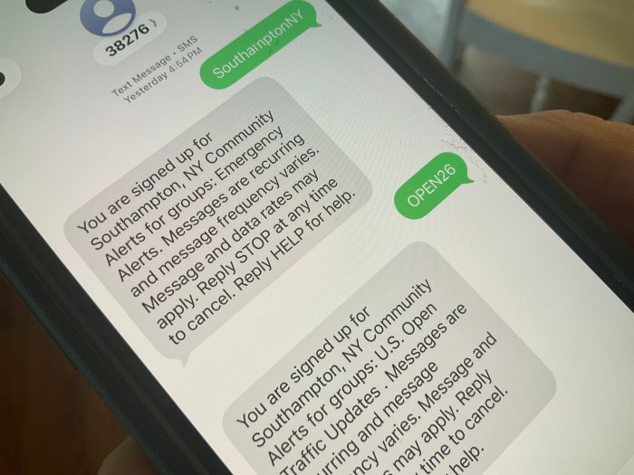 The Town of Southampton rolled out anew alert system (Dan's Papers)